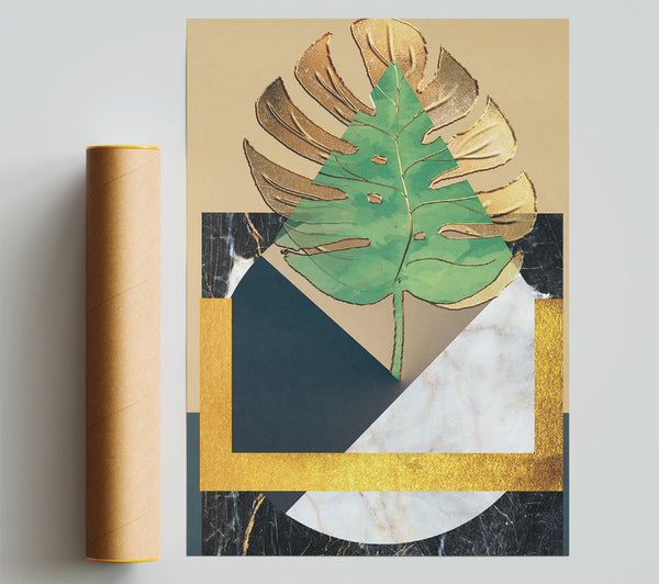 Abstract Leaf Poster