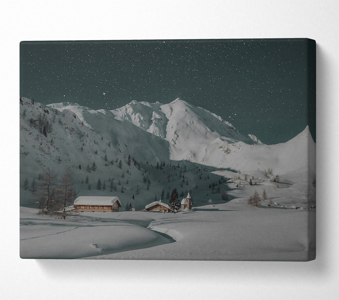  A Canvas Print of White Mountain Serenity Canvas Wall Art