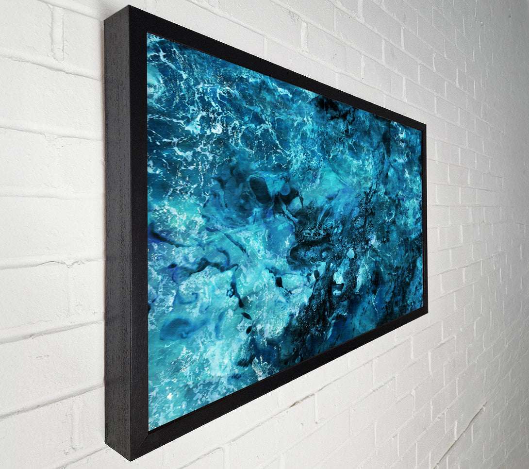  A Canvas Print of Azure Tidal Flow Canvas Art