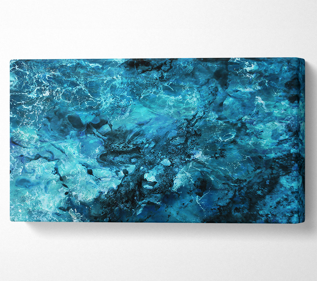  A Canvas Print of Azure Tidal Flow Canvas Art
