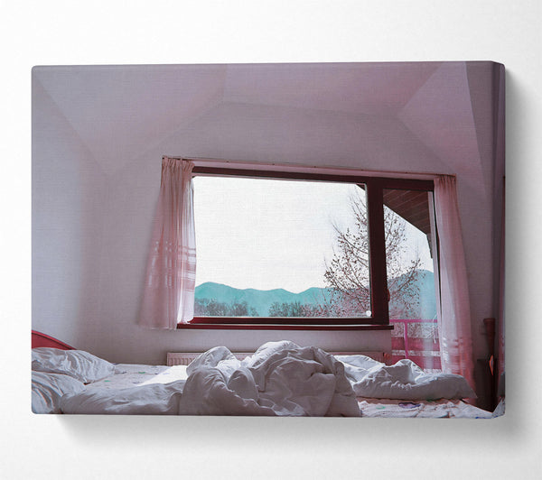 The Green Mountain View Canvas Wall Art