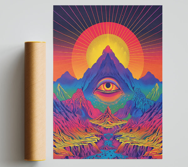 Purple Mountain Vision Giclee Print