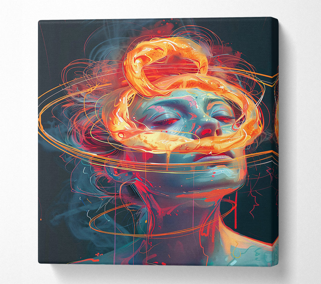  A Canvas Print of Orange Dream Within Canvas Wall Art