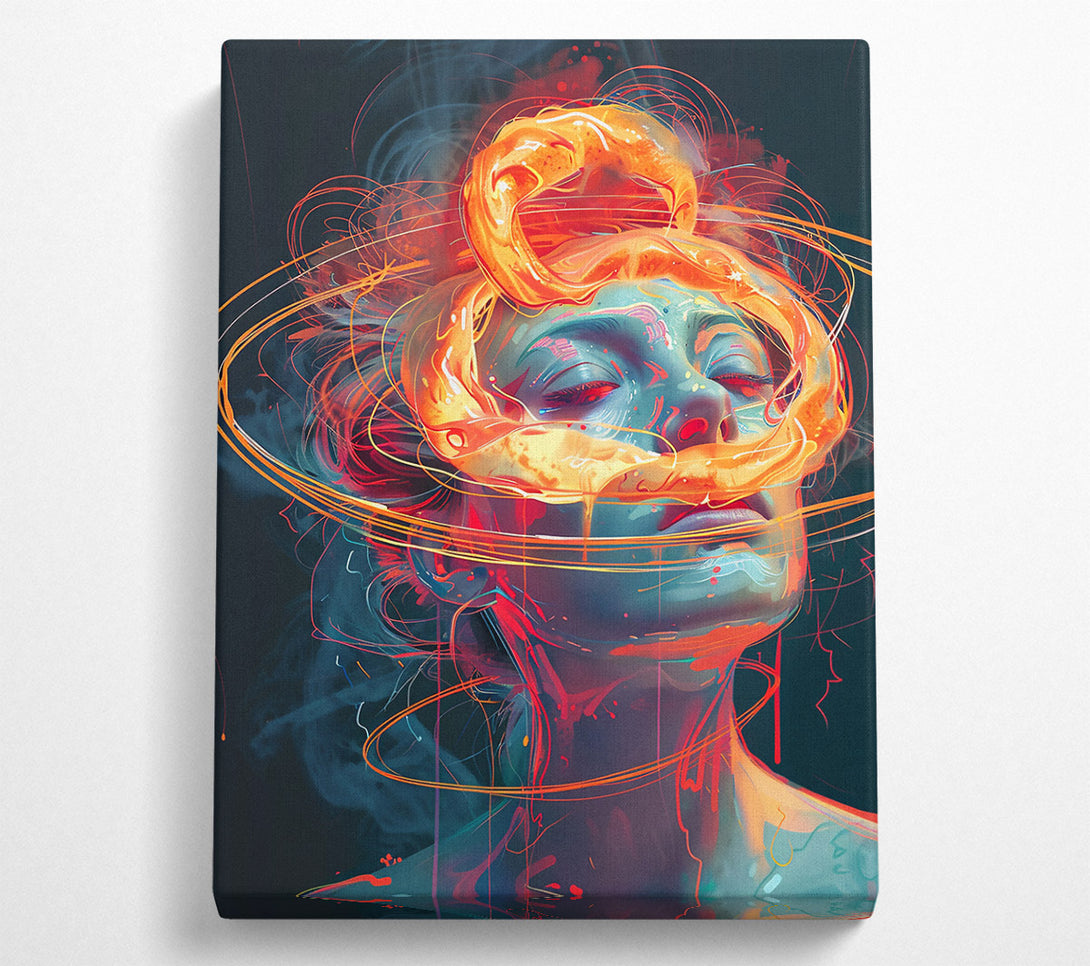  A Canvas Print of Orange Dream Within Canvas Wall Art
