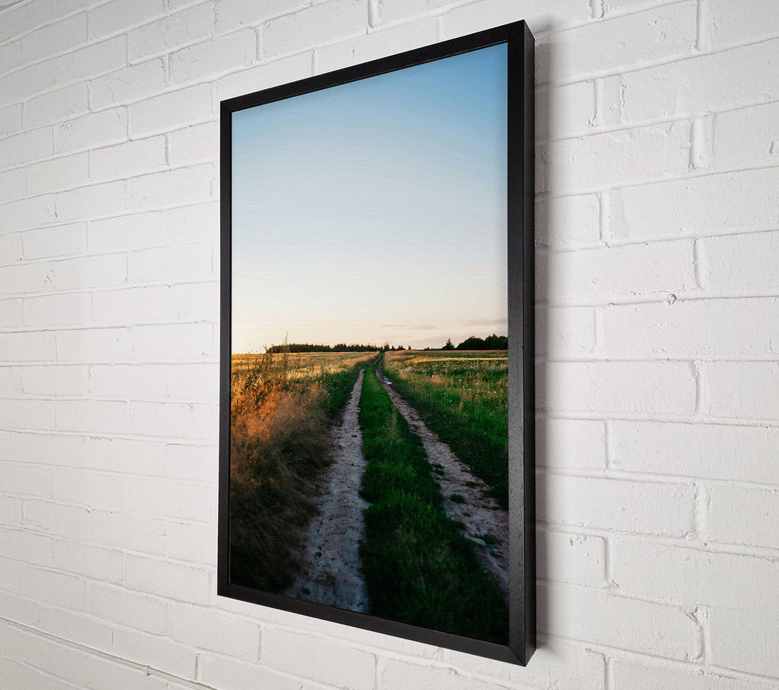  A Canvas Print of Golden Road Ahead Canvas Art
