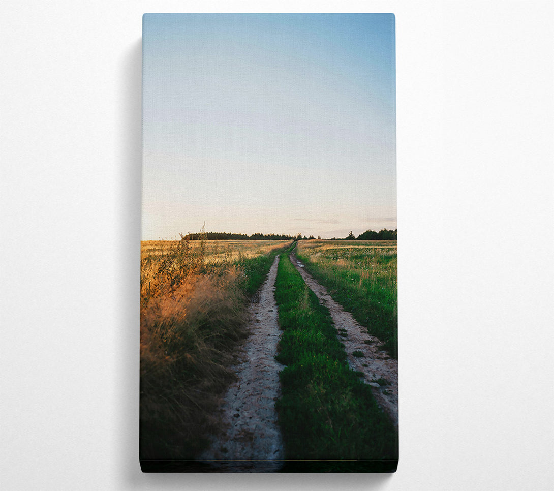  A Canvas Print of Golden Road Ahead Canvas Art