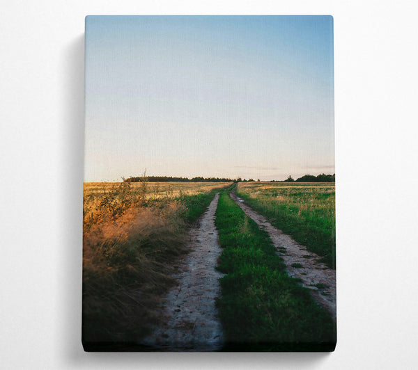  A Canvas Print of Golden Road Ahead Canvas Art