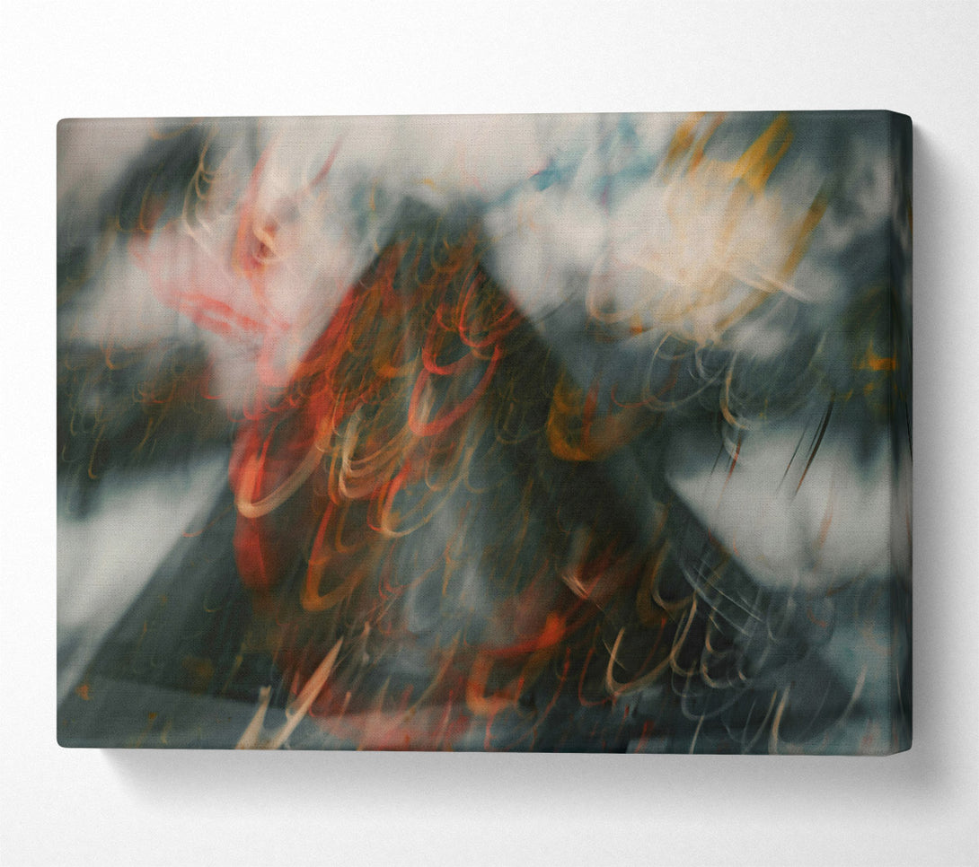  A Canvas Print of The Orange Abstract Canvas Wall Art