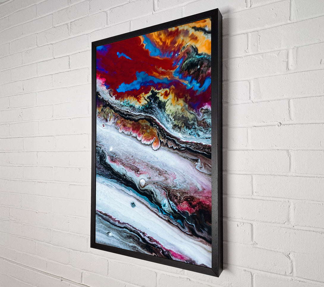 A Canvas Print of Crimson River Flowing Canvas Print