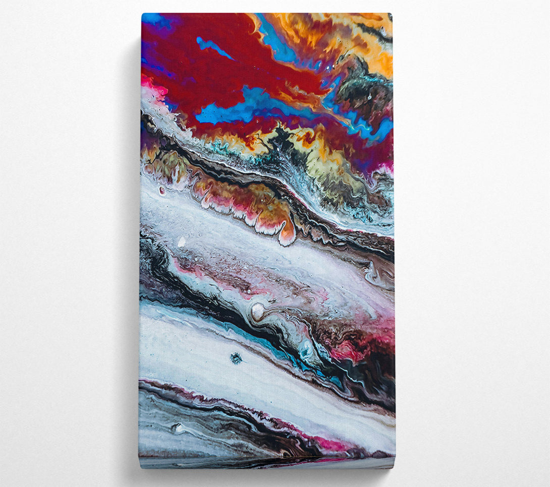  A Canvas Print of Crimson River Flowing Canvas Print