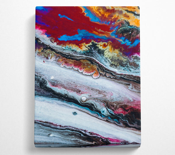  A Canvas Print of Crimson River Flowing Canvas Print
