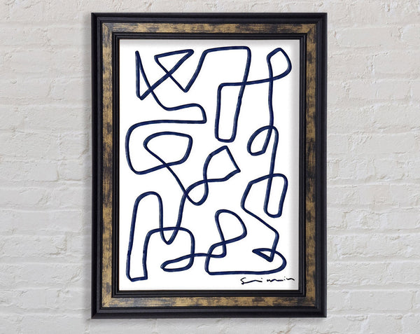 Abstract Lines Framed Print