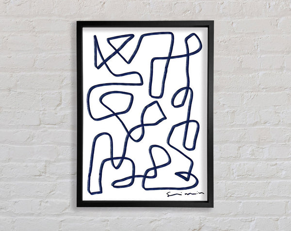 Abstract Lines Framed Print