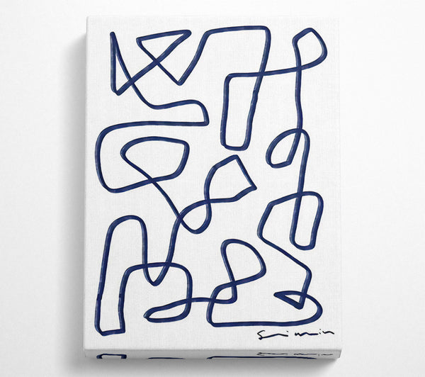  A Canvas Print of Abstract Lines Canvas Print