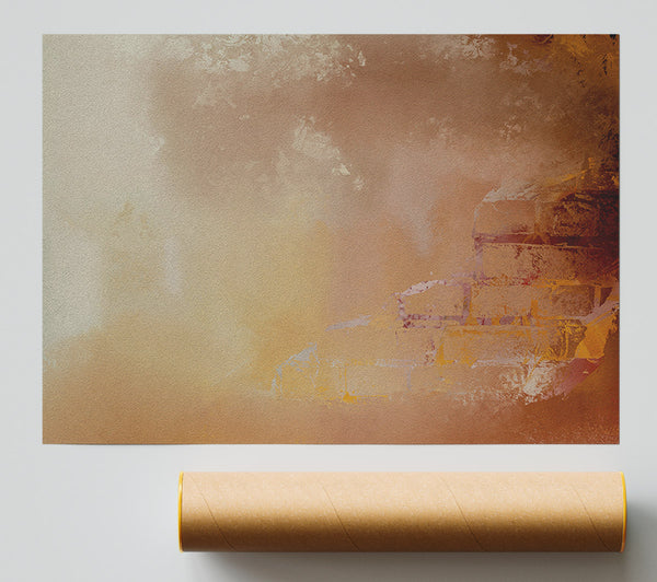 Golden Brown Hues Poster