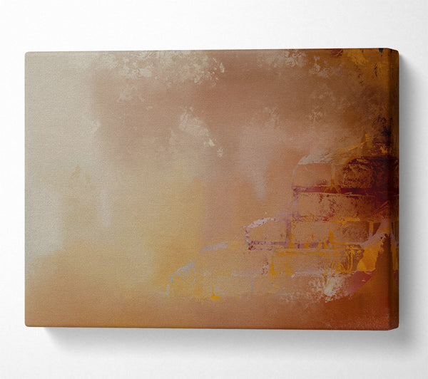  A Canvas Print of Golden Brown Hues Canvas Art