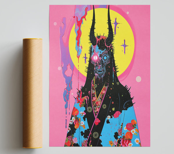 Pink Demon Dreamscape Poster
