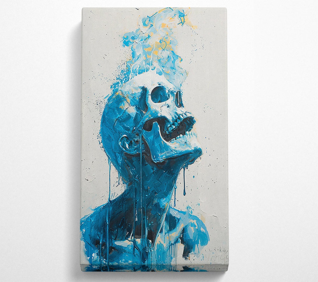  A Canvas Print of Azure Skull Dreams Canvas Art