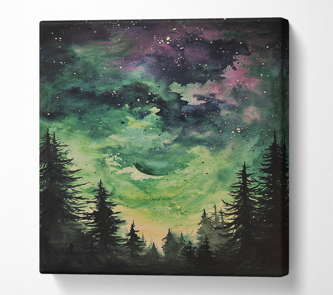  A Canvas Print of Abstract Night Sky Canvas Art