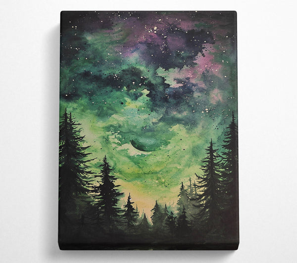  A Canvas Print of Abstract Night Sky Canvas Art