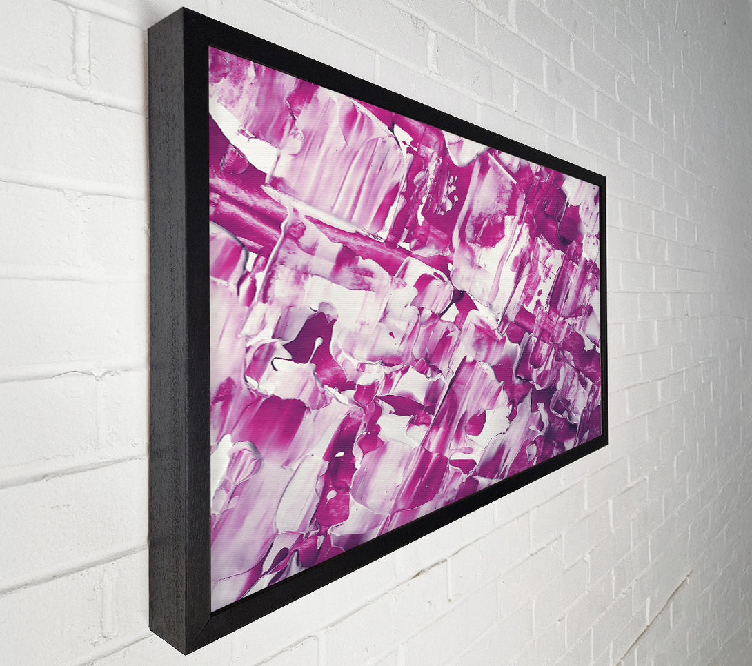  A Canvas Print of Fuchsia Abstract Strokes Canvas Art