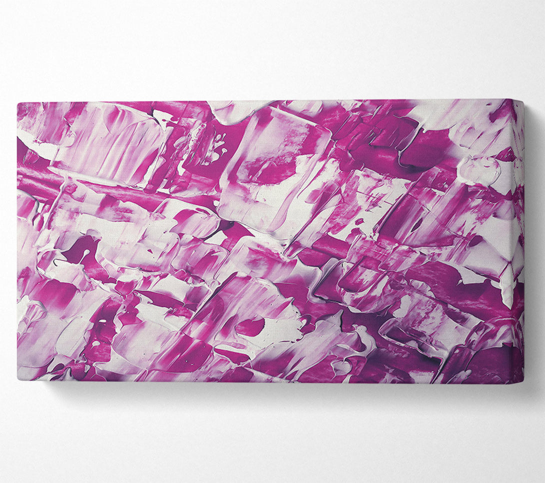  A Canvas Print of Fuchsia Abstract Strokes Canvas Art