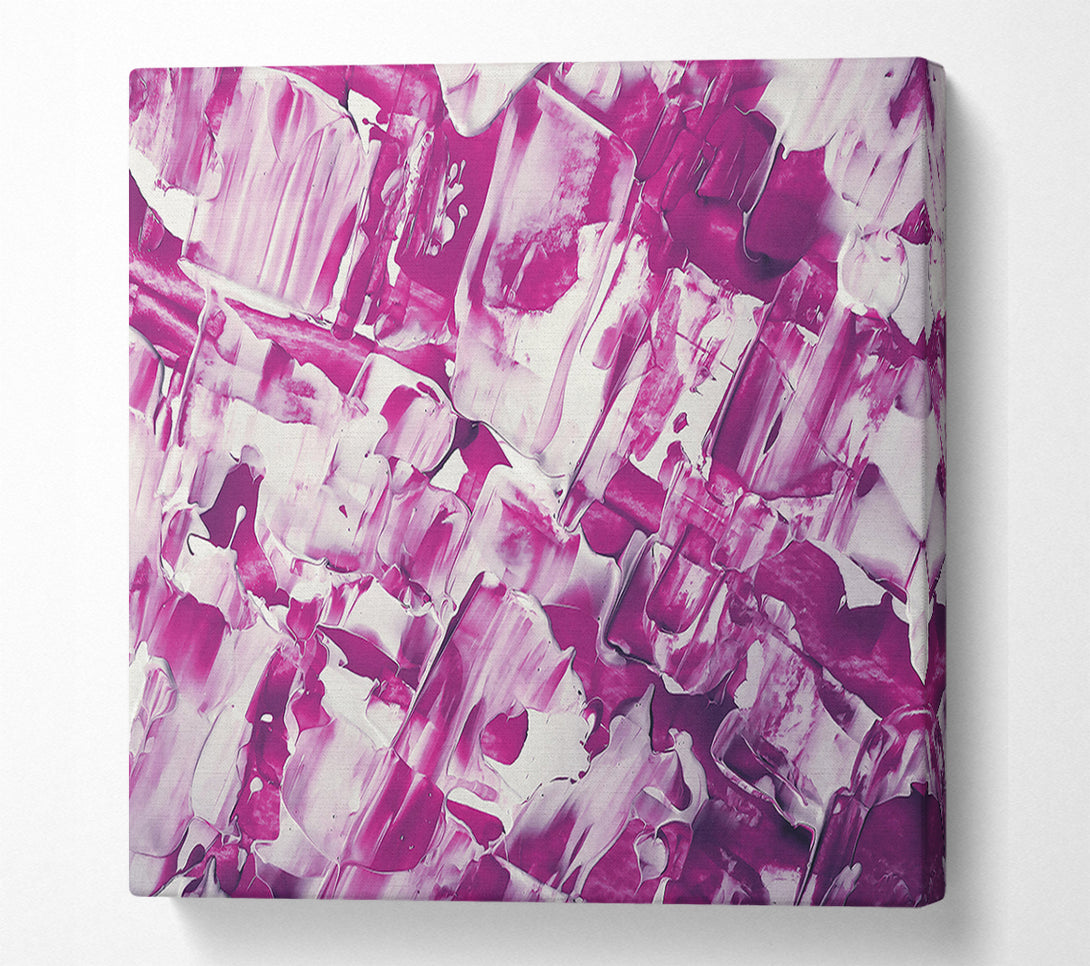  A Canvas Print of Fuchsia Abstract Strokes Canvas Art