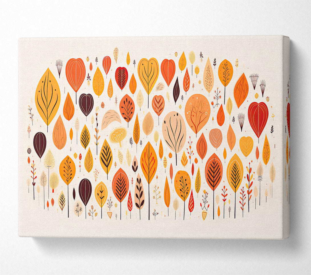  A Canvas Print of Orange Autumn Dreams Canvas Print