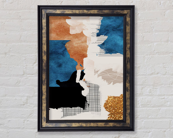 Abstract Patchwork Framed Print