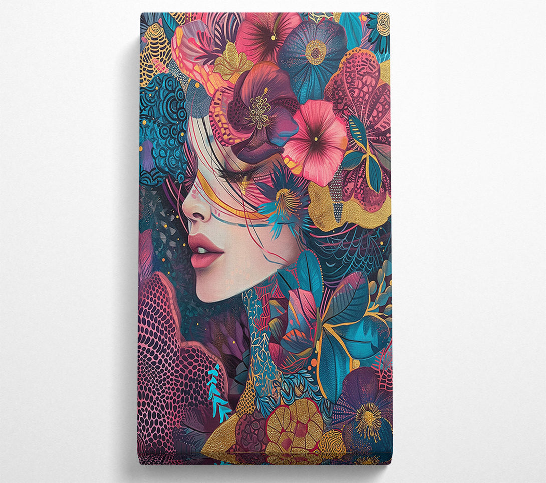  A Canvas Print of Abstract Pattern Woman Canvas Wall Art