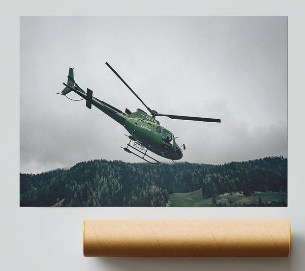 Emerald Green Ascent Print