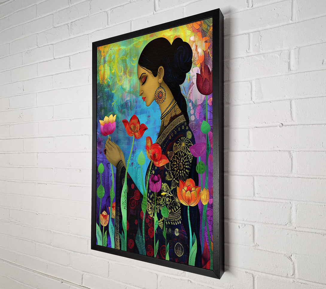  A Canvas Print of Orange Lotus Dreams Canvas Art