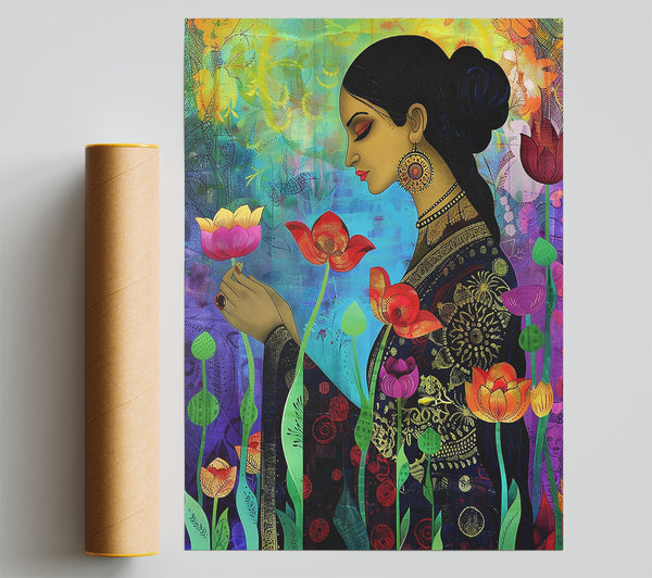 Orange Lotus Dreams Poster