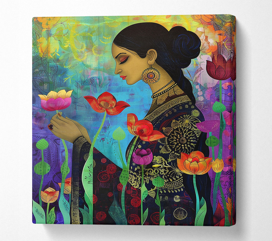  A Canvas Print of Orange Lotus Dreams Canvas Art