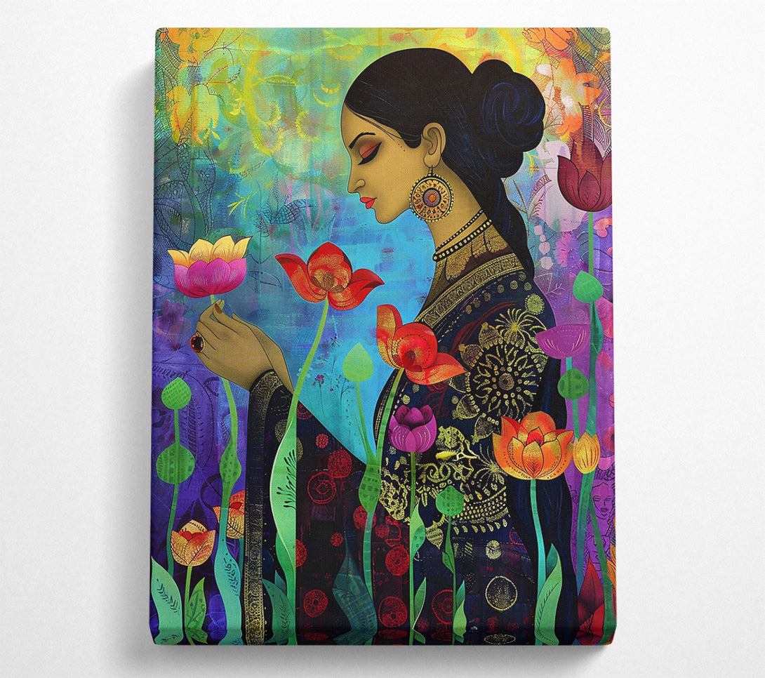  A Canvas Print of Orange Lotus Dreams Canvas Art
