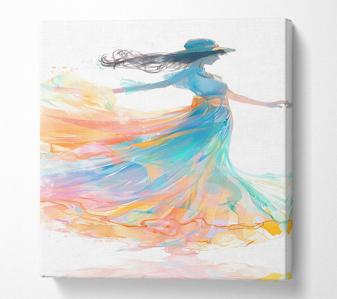  A Canvas Print of Azure Dream Flight Canvas Art