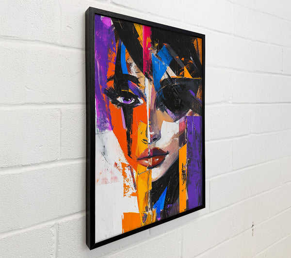 Abstract Purple Woman