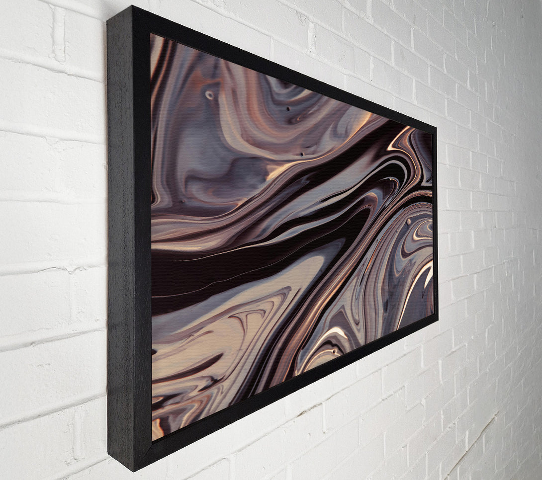  A Canvas Print of Chocolate Swirling Abstract Canvas Print