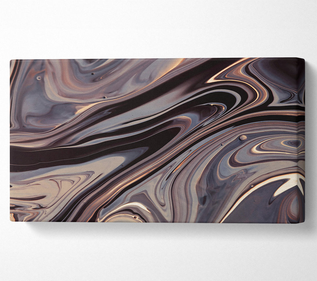  A Canvas Print of Chocolate Swirling Abstract Canvas Print