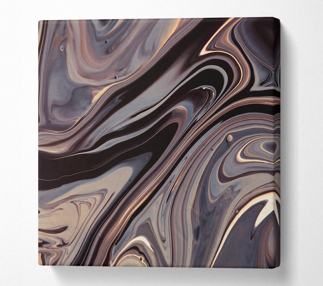  A Canvas Print of Chocolate Swirling Abstract Canvas Print