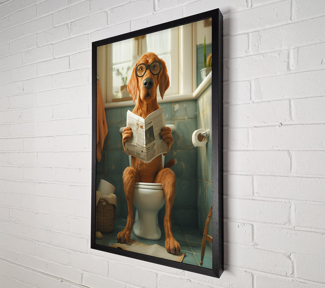  A Canvas Print of The Brown Newsreader Canvas Art