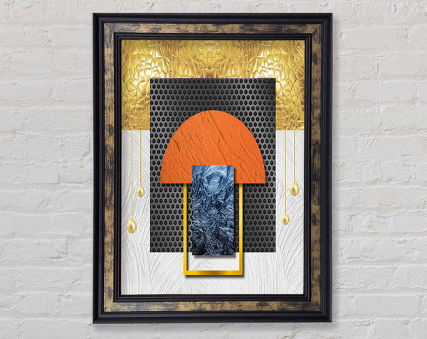 Abstract Rectangle Framed Print