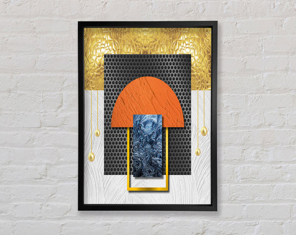 Abstract Rectangle Framed Print