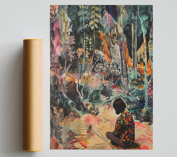 Golden Forest Reverie Poster
