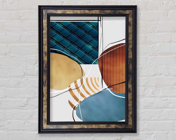 Abstract Shapes One Framed Print