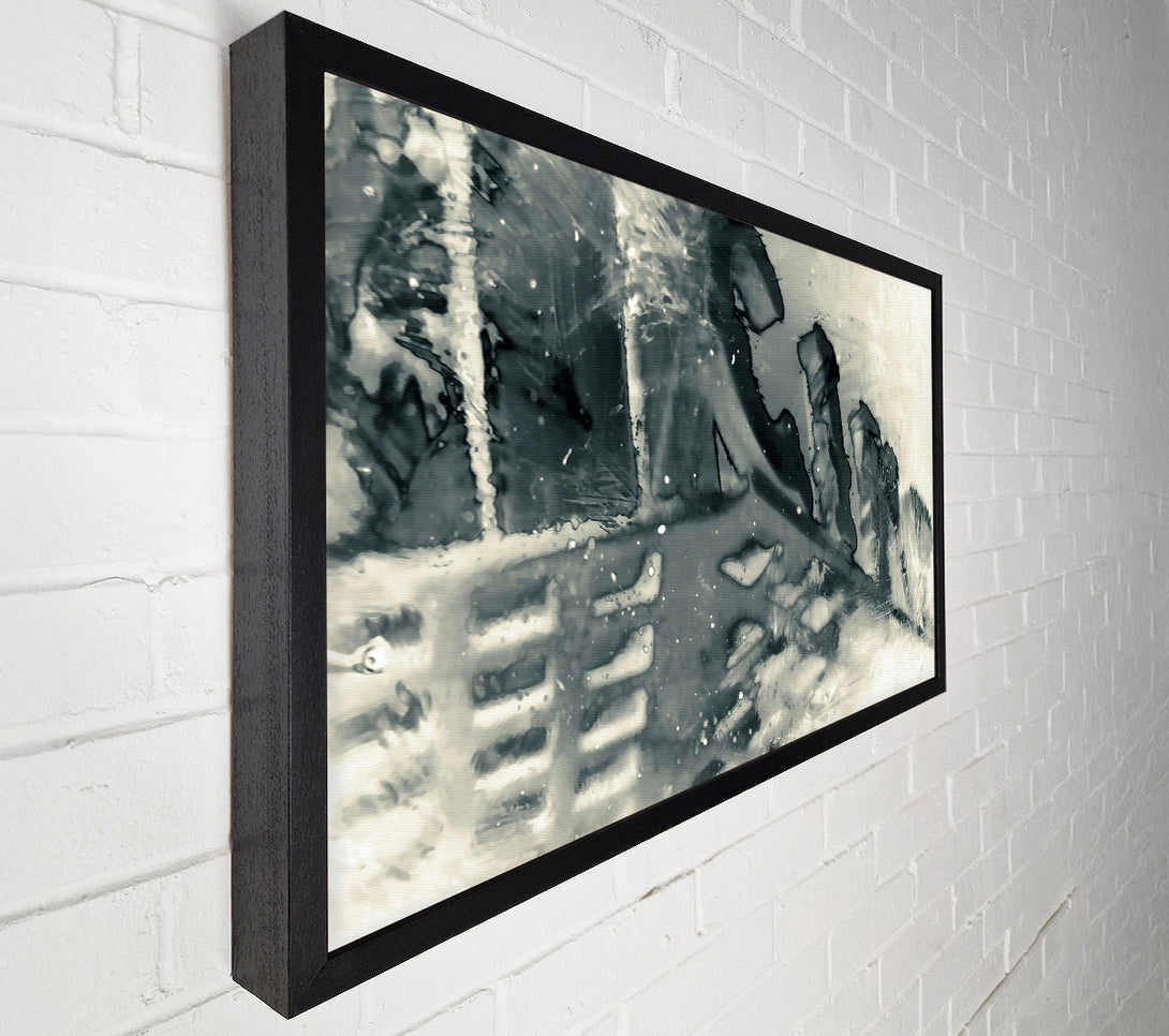  A Canvas Print of Silver Ink Symphony Canvas Wall Art