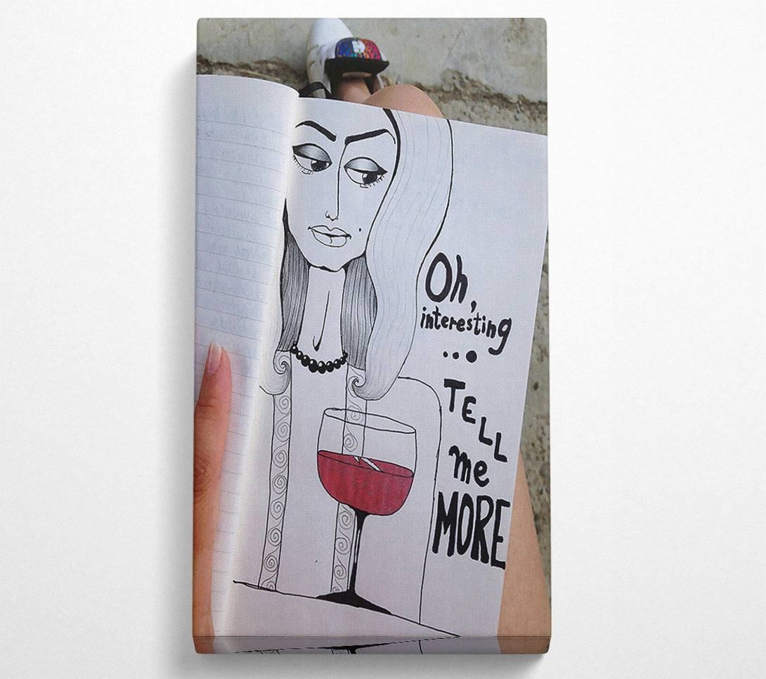 A Canvas Print of Crimson Wine Story Canvas Art