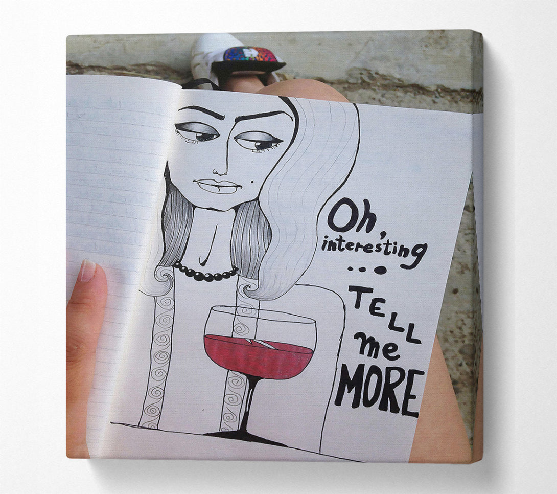  A Canvas Print of Crimson Wine Story Canvas Art
