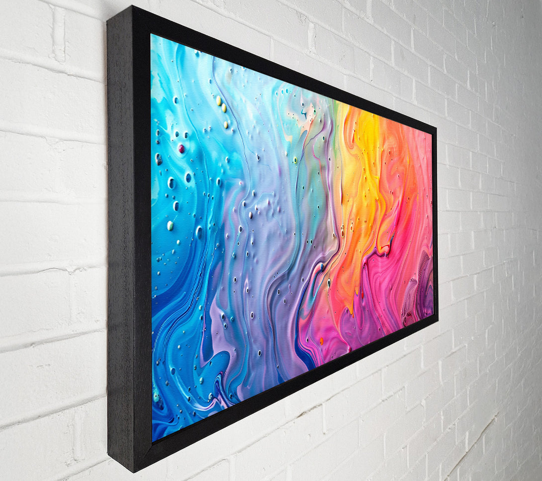  A Canvas Print of Pink Swirls Of Color Canvas Print