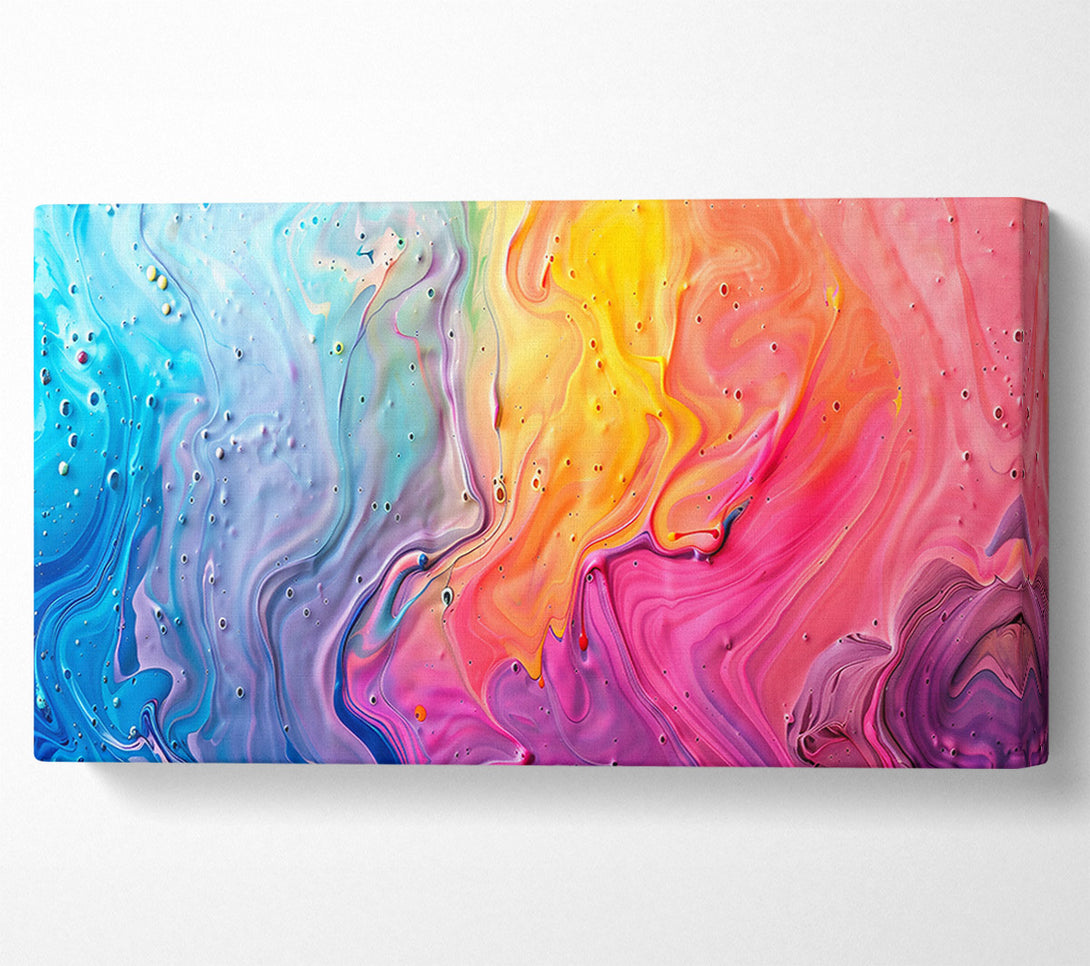  A Canvas Print of Pink Swirls Of Color Canvas Print
